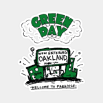 Welcome to Paradise Oakland Green Day Grunge Sticker