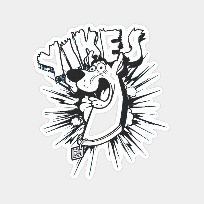 Yikes Scooby Doo Moment Sticker