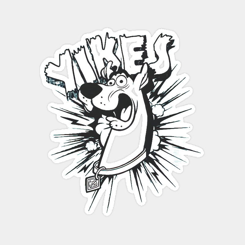 Yikes Scooby Doo Moment Sticker