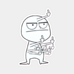 Zero F Given Meme Vibes Sticker