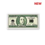100 bucks Sticker