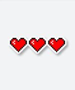 8 Bit Mario Heart