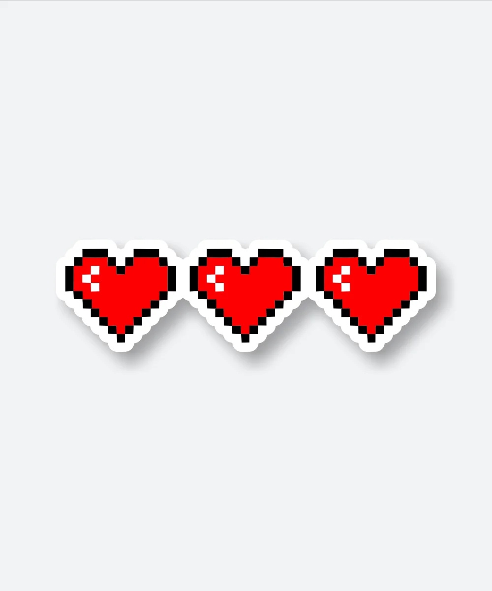 8 Bit Mario Heart