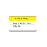 A Funny Story Sticker