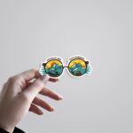 Adventure Enthusiast Glasses Travels Stickers