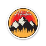 Adventure Mountains Sticker