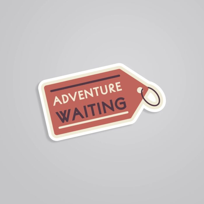 Adventure Waiting Travels Stickers