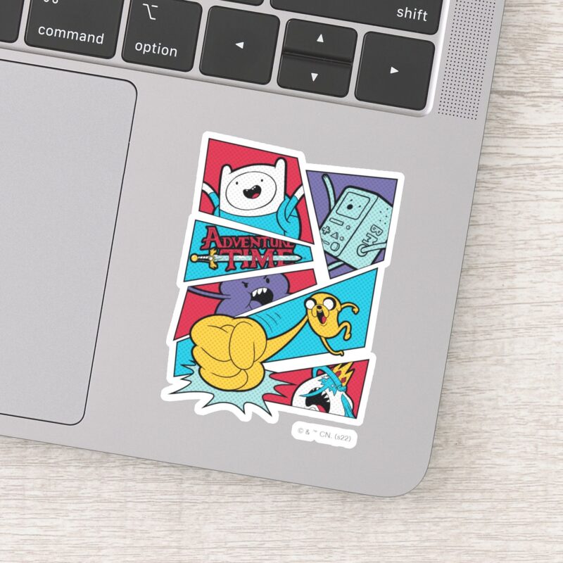Adventure Time Action Panel Graphic Sticker