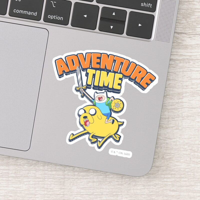 Adventure Time Finn Riding Jake Sticker