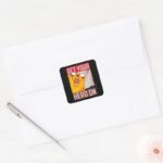 Adventure Time Jake Get Your Hero On Square Sticker