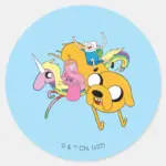 Adventure Time Lady Bubblegum Finn Jake Classic Round Sticker