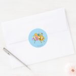 Adventure Time Lady Bubblegum Finn Jake Classic Round Sticker