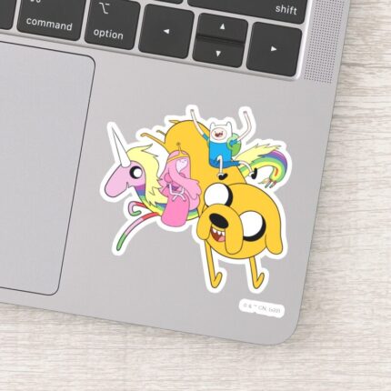 Adventure Time Lady Bubblegum Finn Jake Sticker