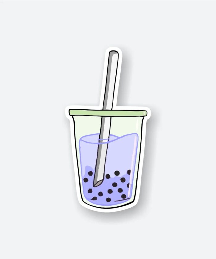 Aesthetic Boba Tea Sticker