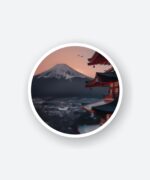 Aesthetic Mount Fuji Sticker