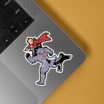 Al Carrying Edward Anime Stickers