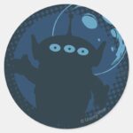 Alien Classic Round Sticker