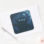 Alien Square Sticker