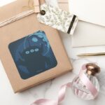 Alien Square Sticker