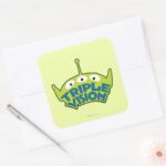 Alien Triple Vision Square Sticker