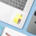 Amy Downtown Hipster Party Girl Sticker