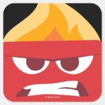 Anger Square Sticker