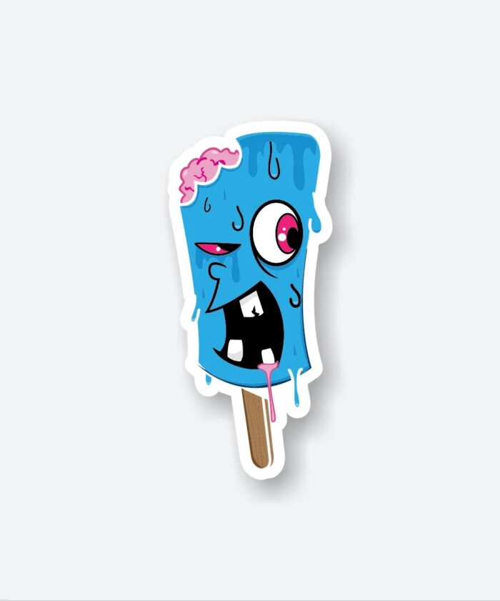 Angry Popsicle Sticker