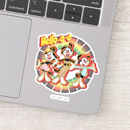 Animaniacs Hello O O Retro Equalizer Graphic Sticker