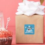 Animaniacs Warner Siblings Arms Wide Graphic Square Sticker