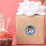 Animaniacs Warner Siblings Circle Graphic Classic Round Sticker