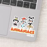 Animaniacs Warner Siblings No Evil Graphic Sticker