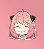 Anime Girl King Laptop Mobile Stickers