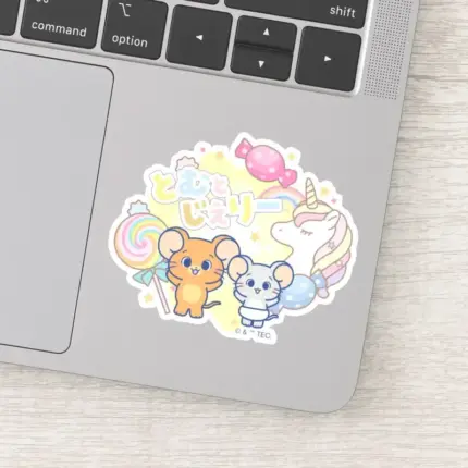 Anime Magical Candyland With Jerry And Tuffy Sticker