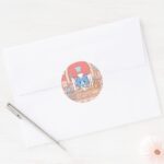 Anime Tom Jerry And Tuffy Bakery Classic Round Sticker