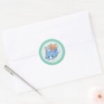 Anime Tom Jerry And Tuffy Classic Round Sticker