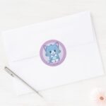 Anime Tom And Jerry Tom Classic Round Sticker