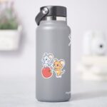 Anime Tuffy And Jerry Apple Rolling Sticker