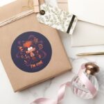 Anxiety Im Fine Classic Round Sticker