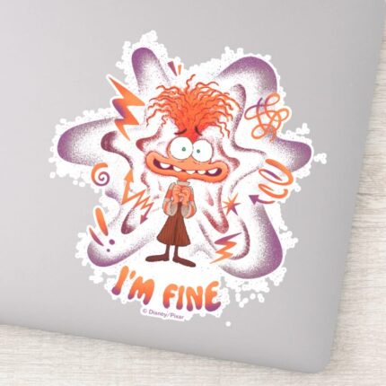 Anxiety Im Fine Sticker
