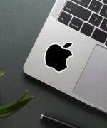 Apple Black Logo Sticker