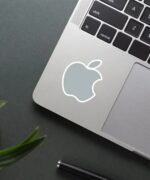Apple Grey Logo Sticker