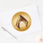Aquaman Golden Aquaman Logo Classic Round Sticker