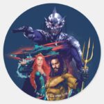 Aquaman King Orm Versus Mera Aquaman Classic Round Sticker