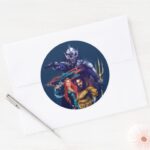 Aquaman King Orm Versus Mera Aquaman Classic Round Sticker