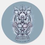 Aquaman King Orm Of Atlantis Graphic Classic Round Sticker