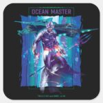 Aquaman Ocean Master King Orm Refracted Graphic Square Sticker