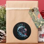 Aquaman Orm Black Manta Tylosaur Ships Classic Round Sticker