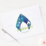 Aquaman Refracted Aquaman Logo Classic Round Sticker