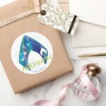 Aquaman Refracted Aquaman Logo Classic Round Sticker