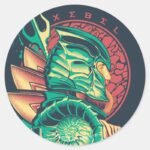 Aquaman Xebel King Nereus Graphic Classic Round Sticker